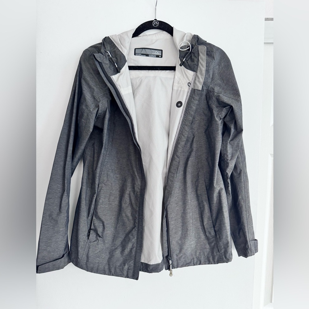 Paradox Hooded Raincoat - 100% Polyurethane Coating  - Grey - Women’s Size M